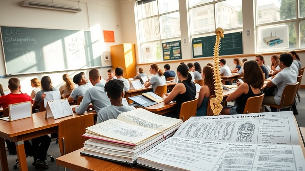 curriculum ostéopathique complet de cinq ans