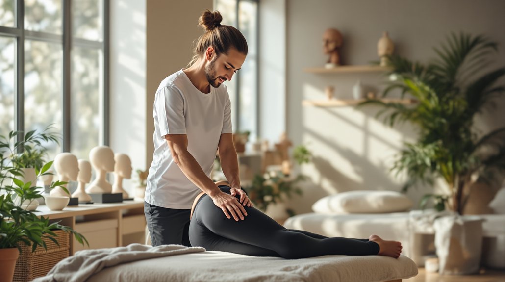 ostéopathe traite la tendinite gluteale