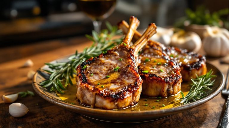côtelettes d'agneau cuites au four à la méditerranéenne