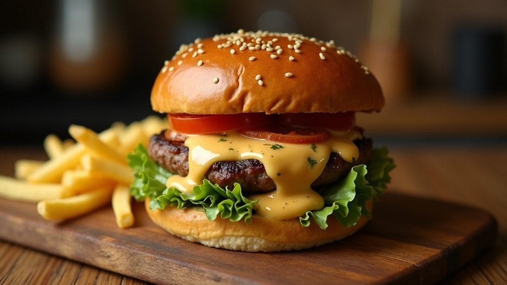 préparation de la sauce parfaite pour hamburger