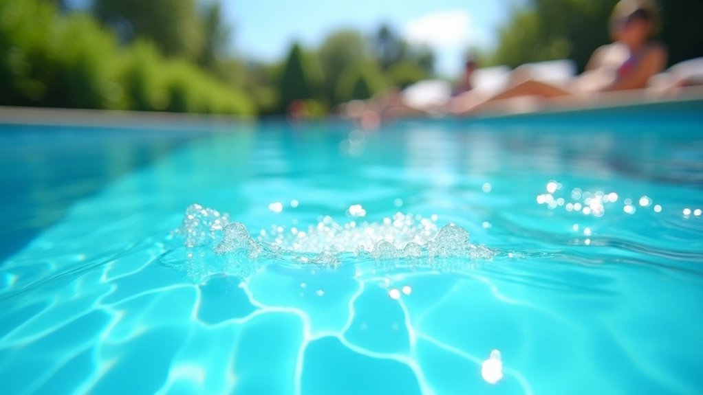 amélioration de la clarté de l'eau de la piscine