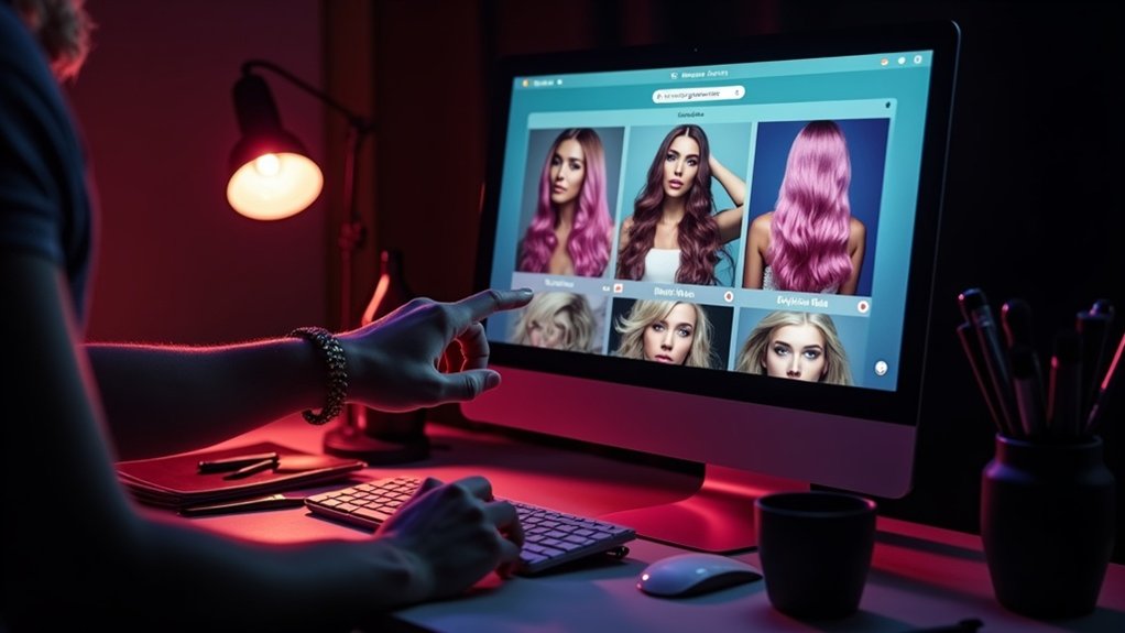fonction de recherche de coiffure ciblée