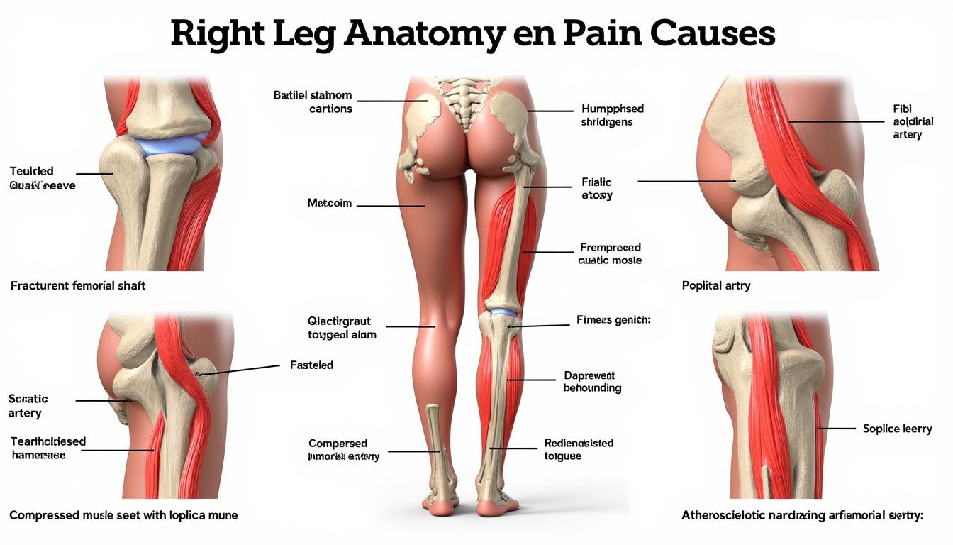 découvrez les causes fréquentes de la douleur à la jambe droite et les solutions efficaces pour soulager et prévenir cet inconfort.