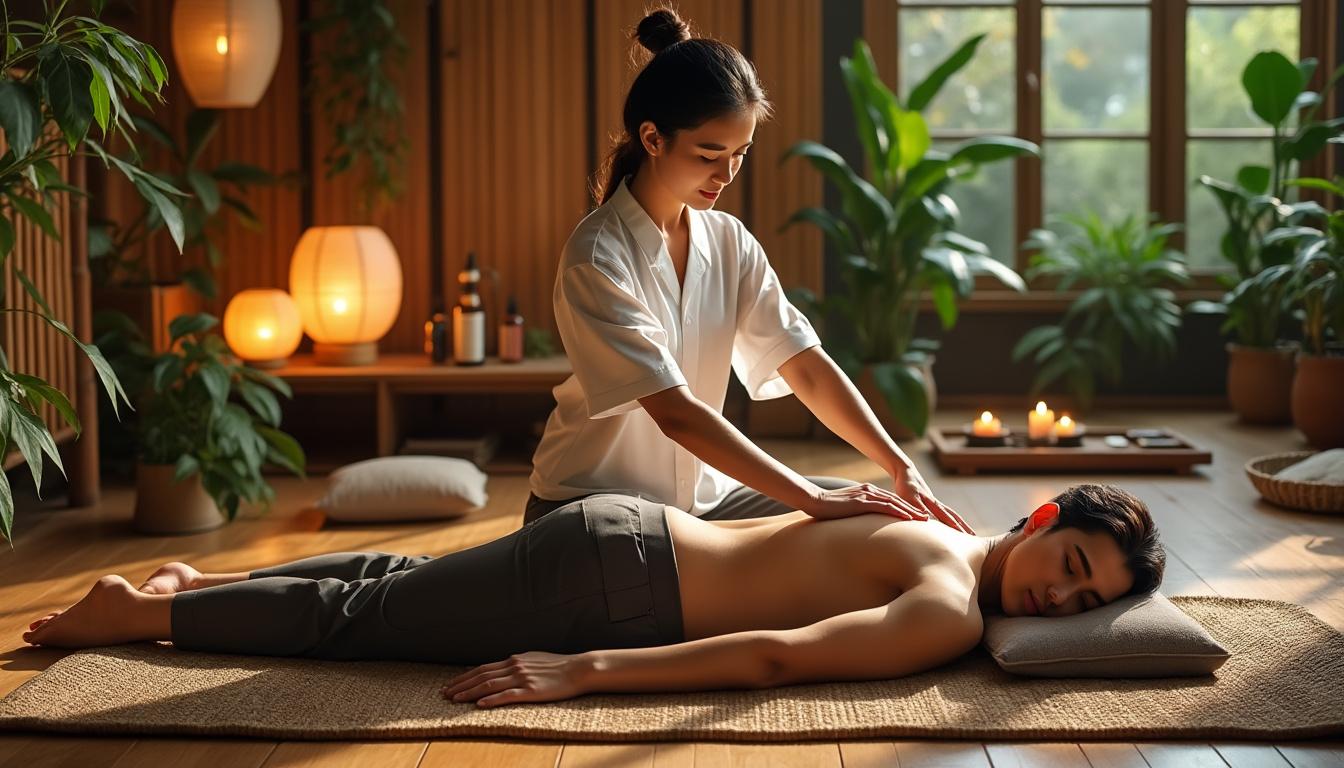 découvrez les bienfaits du massage thaï et apprenez les techniques pour vous détendre profondément grâce à cet art traditionnel millénaire.
