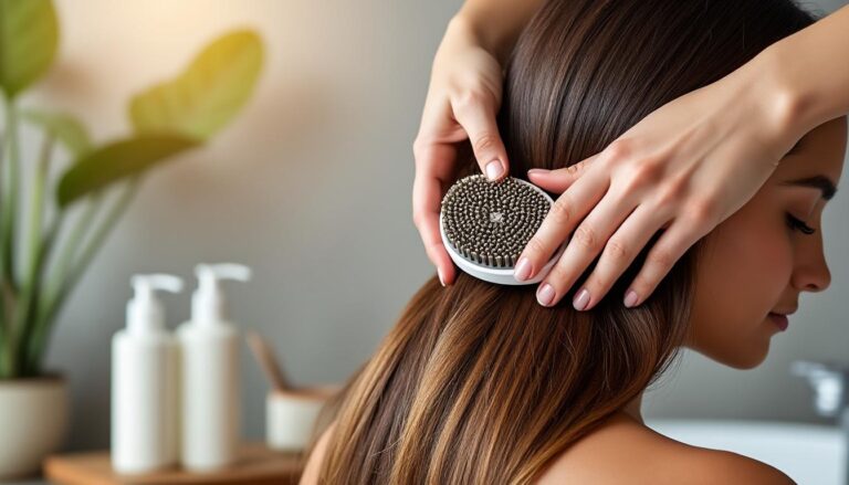 découvrez les bienfaits d'une brosse massage cuir chevelu et nos conseils d'utilisation pour stimuler la circulation sanguine, favoriser la croissance des cheveux et améliorer votre bien-être capillaire.