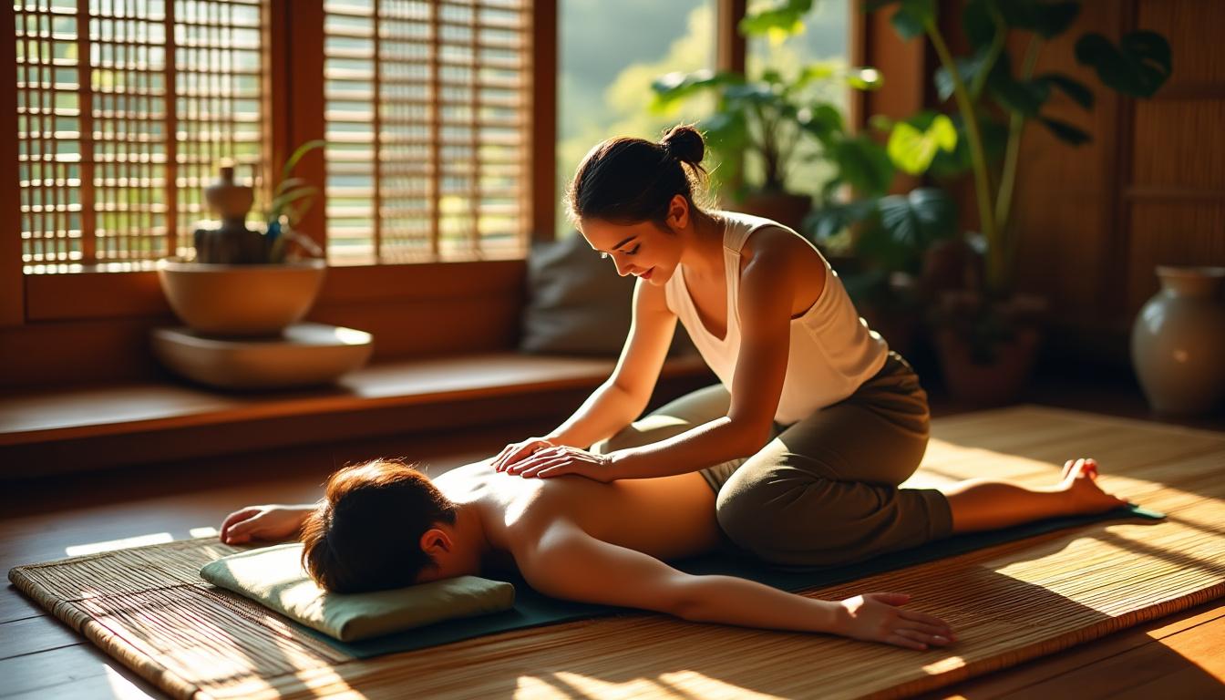 découvrez les bienfaits du massage thaïlandais pour votre bien-être : relaxation, réduction du stress et revitalisation du corps et de l'esprit.