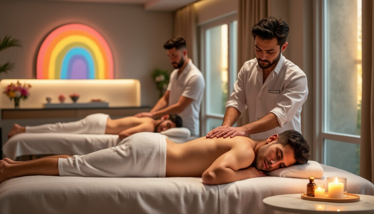 explorez les bienfaits du massage gay dans l'univers du porno, découvrez comment cette pratique favorise la détente, le plaisir et le bien-être au sein de cette industrie.