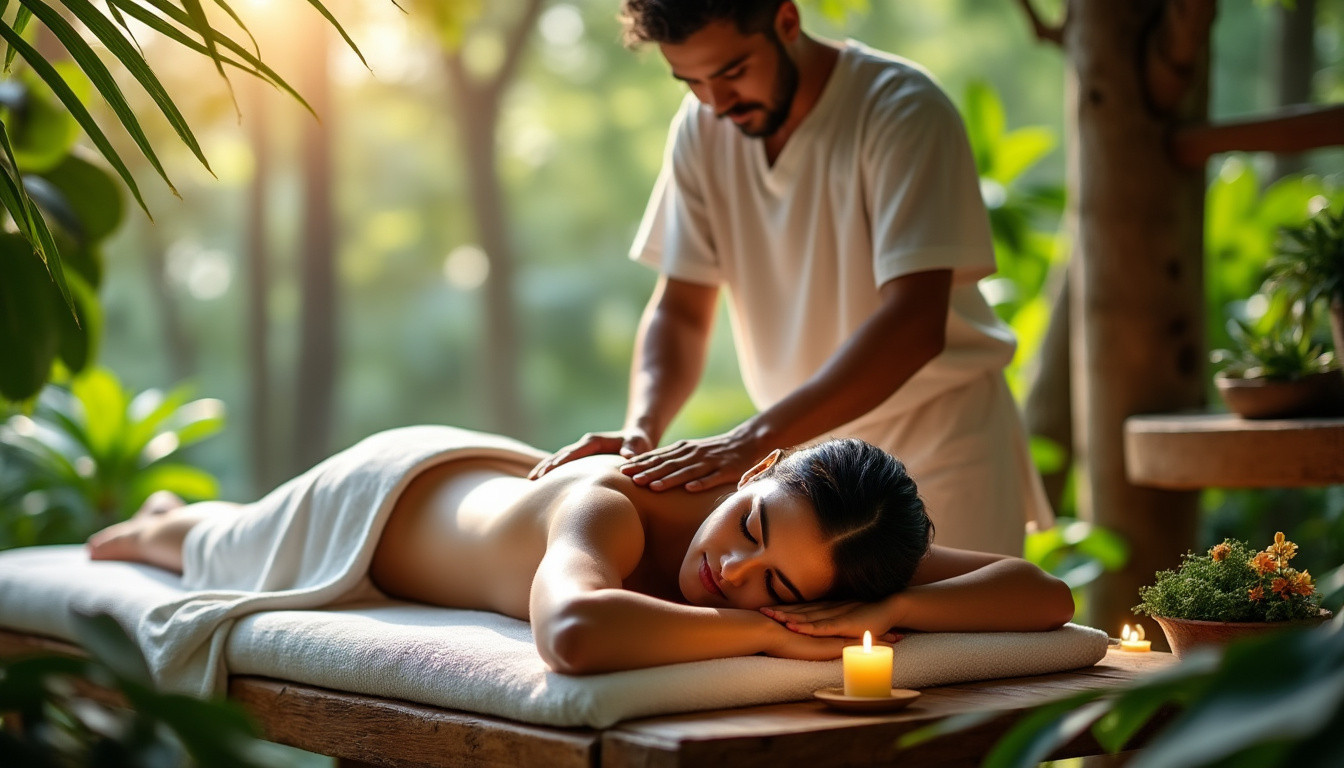 explorez les bienfaits du massage indien, une technique traditionnelle qui revitalise le corps et apaise l'esprit pour un bien-être optimal.