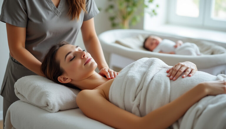 découvrez comment le massage post-partum peut favoriser la récupération, soulager les tensions et accompagner le bien-être après l’accouchement.